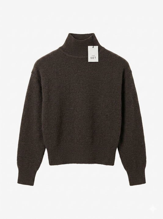 The Set Turtleneck Winter Sweater - Dark Brown