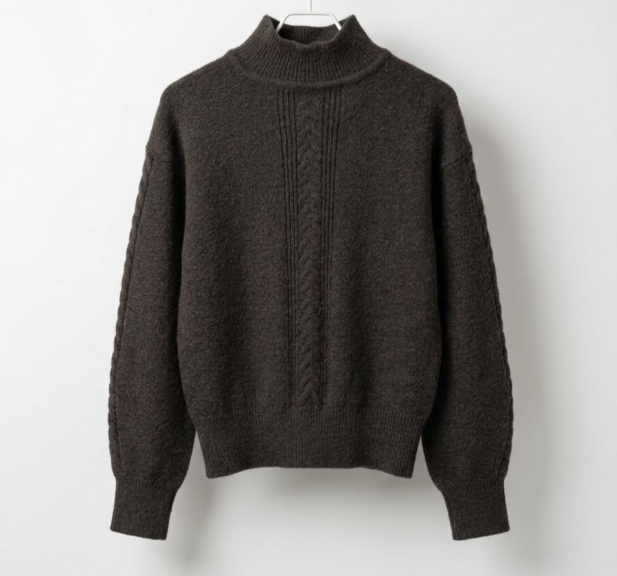 The Set Turtleneck Winter Sweater - Dark Brown
