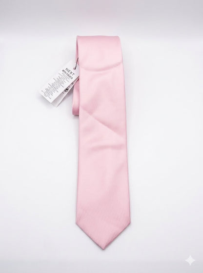 Men Textured Neck Tie - Light Pink