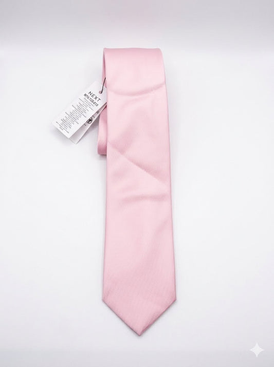 Men Textured Neck Tie - Light Pink