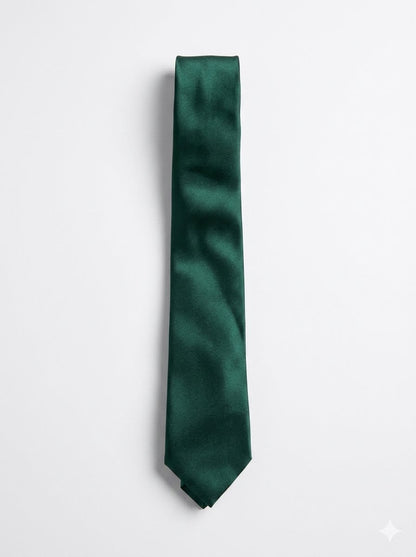 Textured Crafted Neck Tie - Emerald Green