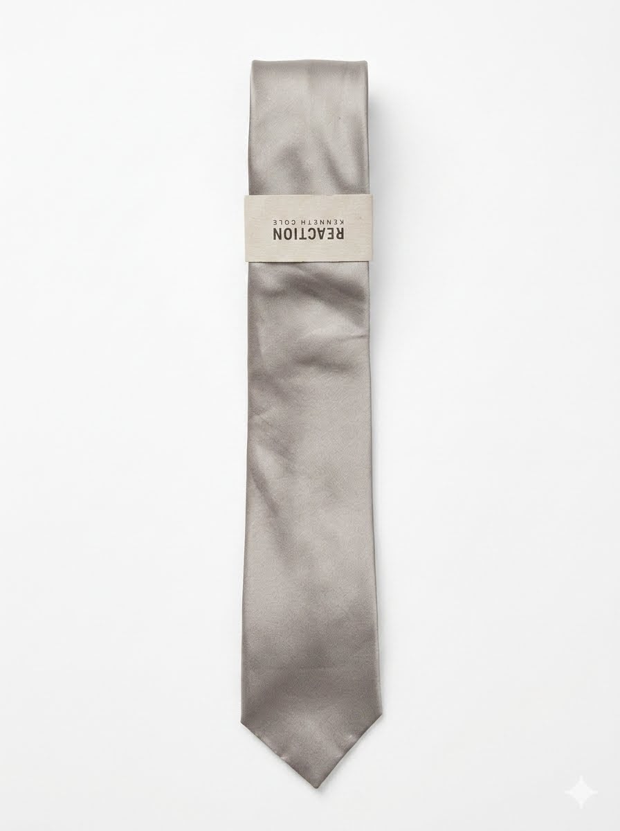 Formal Men's Neck Tie - Silver Grey
