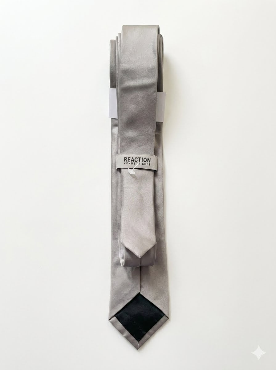Formal Men's Neck Tie - Silver Grey