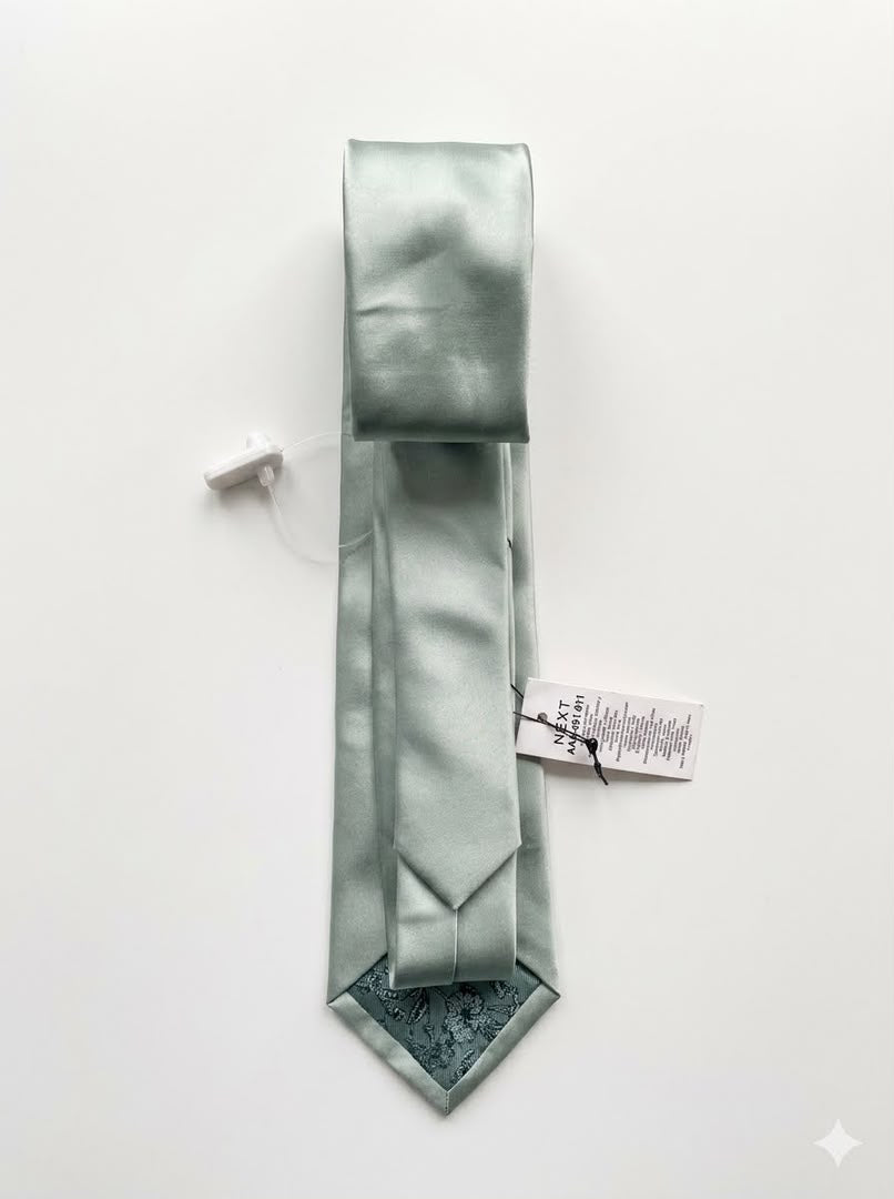 Tailored Silk Tie - Sage Green