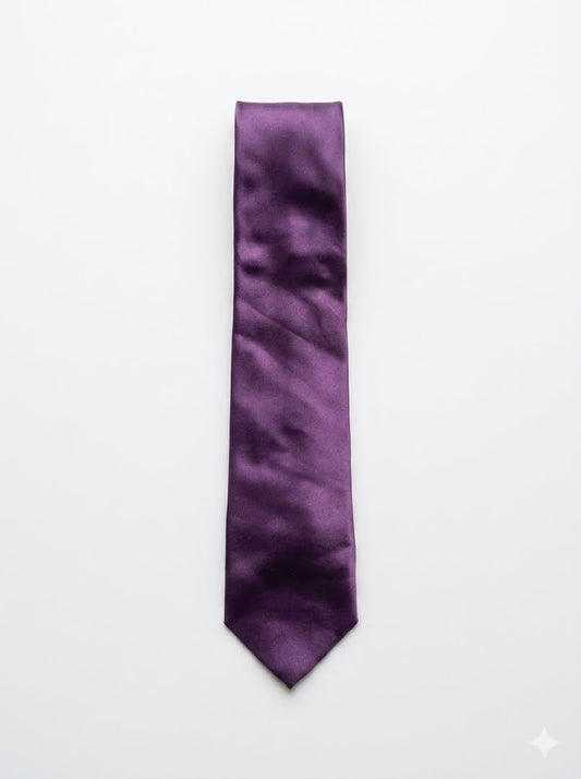 Formal Smooth Neck Tie - Purple