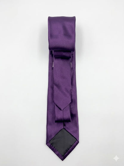 Formal Smooth Neck Tie - Purple