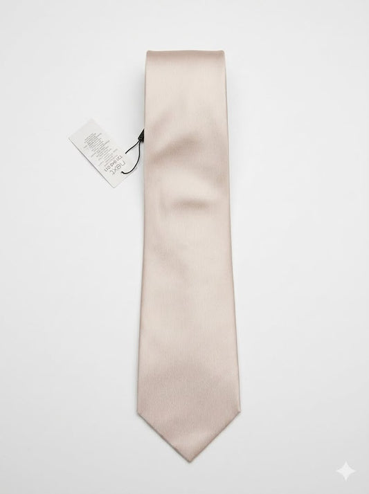 Men’s Formal Neck Tie - Pale Beige