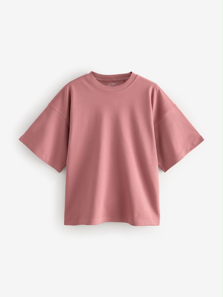 Oversized Boxy Fit Heavyweight Crew Neck T-Shirt