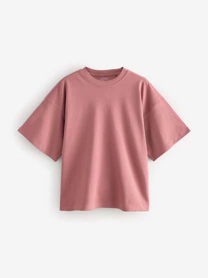 Oversized Boxy Fit Heavyweight Crew Neck T-Shirt