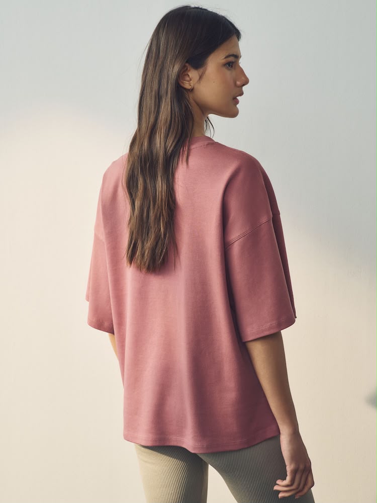 Oversized Boxy Fit Heavyweight Crew Neck T-Shirt