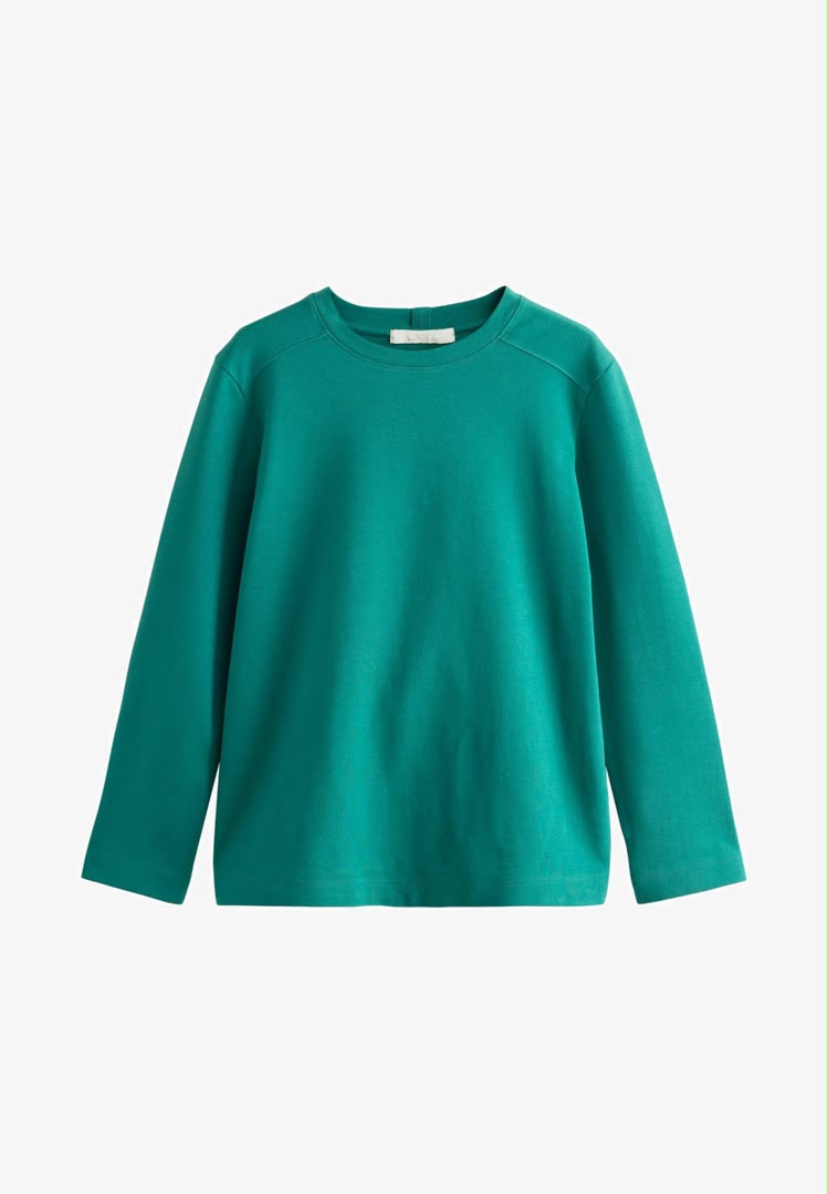 Long Sleeve Heavyweight Graphic Regular Fit Top - Green