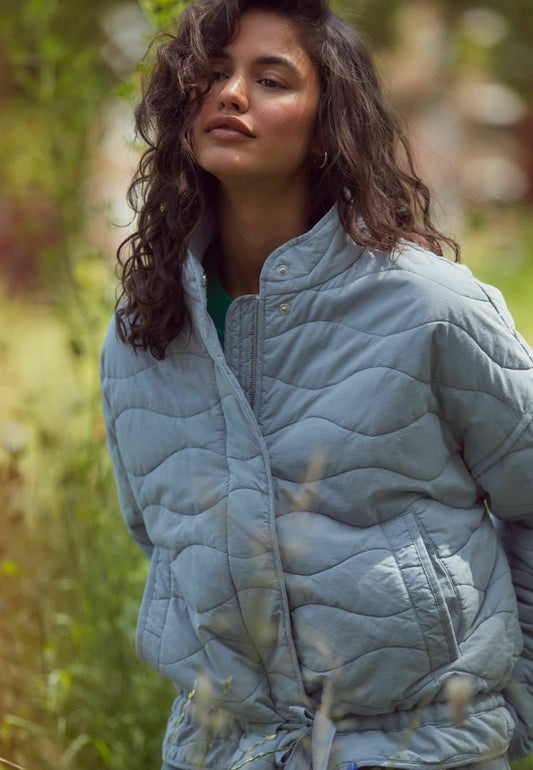 Quilted Light Jacket - Blue