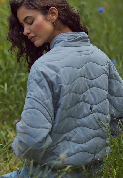 Quilted Light Jacket - Blue