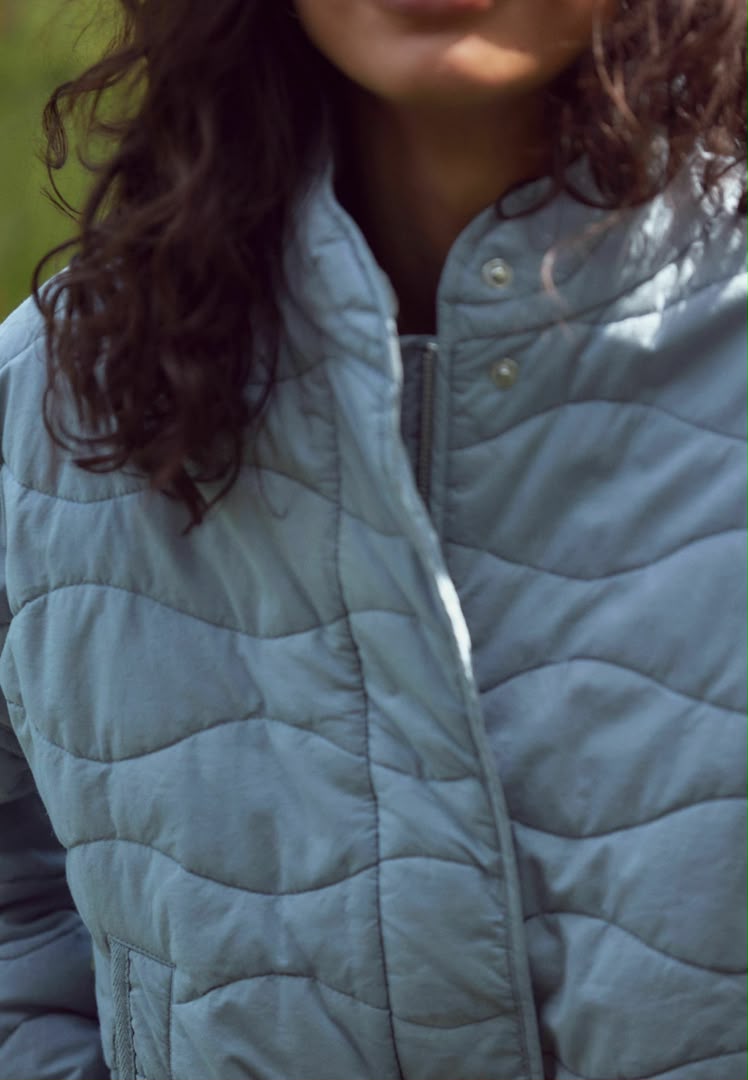 Quilted Light Jacket - Blue