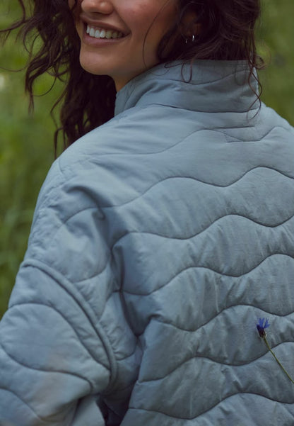 Quilted Light Jacket - Blue