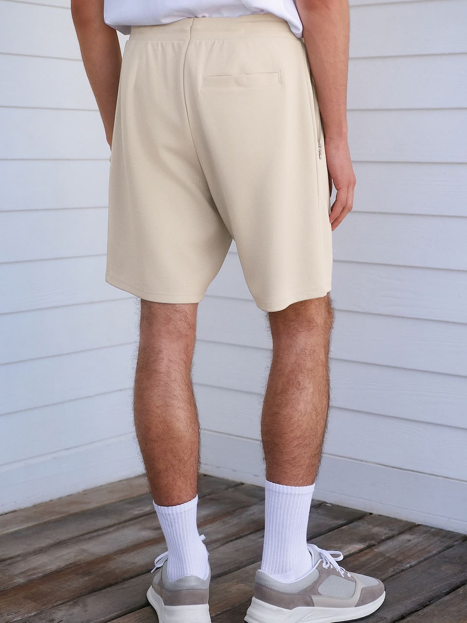 Regular Fit Shorts - Cream