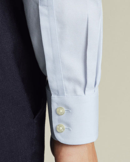 Non-Iron Royal Oxford Slim Fit Shirt - Ice Blue