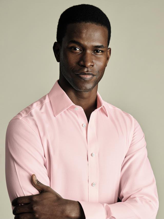 Non-Iron Royal Oxford Classic Fit Shirt - Pink