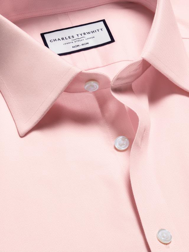 Non-Iron Royal Oxford Classic Fit Shirt - Pink
