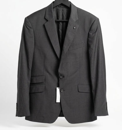 Tailoring Single-Breasted Suit Jacket - Charcoal Grey