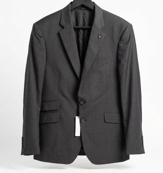 Tailoring Single-Breasted Suit Jacket - Charcoal Grey