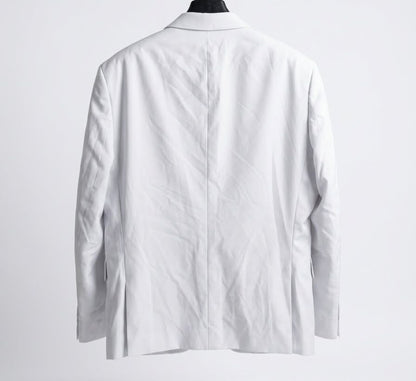 Tailored Single-Breasted Suit Jacket - Pastel Lilac