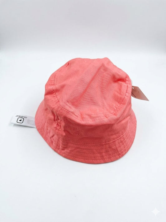 Classic Washed Cotton Bucket Hat - Coral Pink