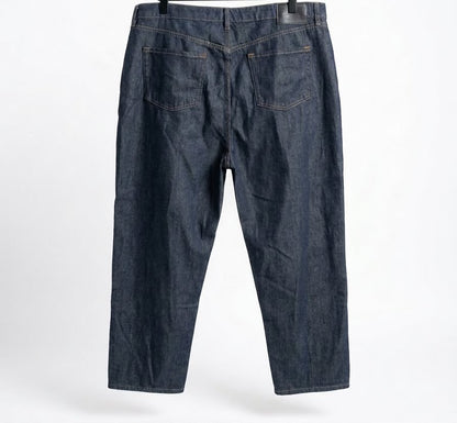 Straight-Leg Cut Denim Jeans - Dark Indigo