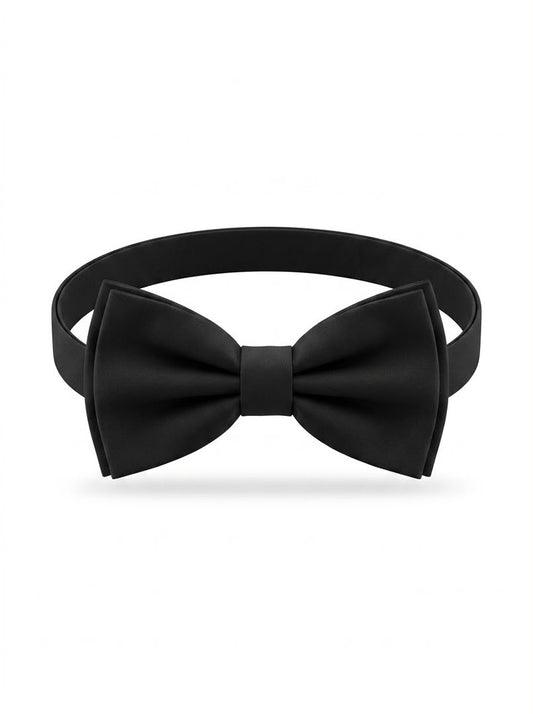 Classic Formal Crepe Bow tie - Black