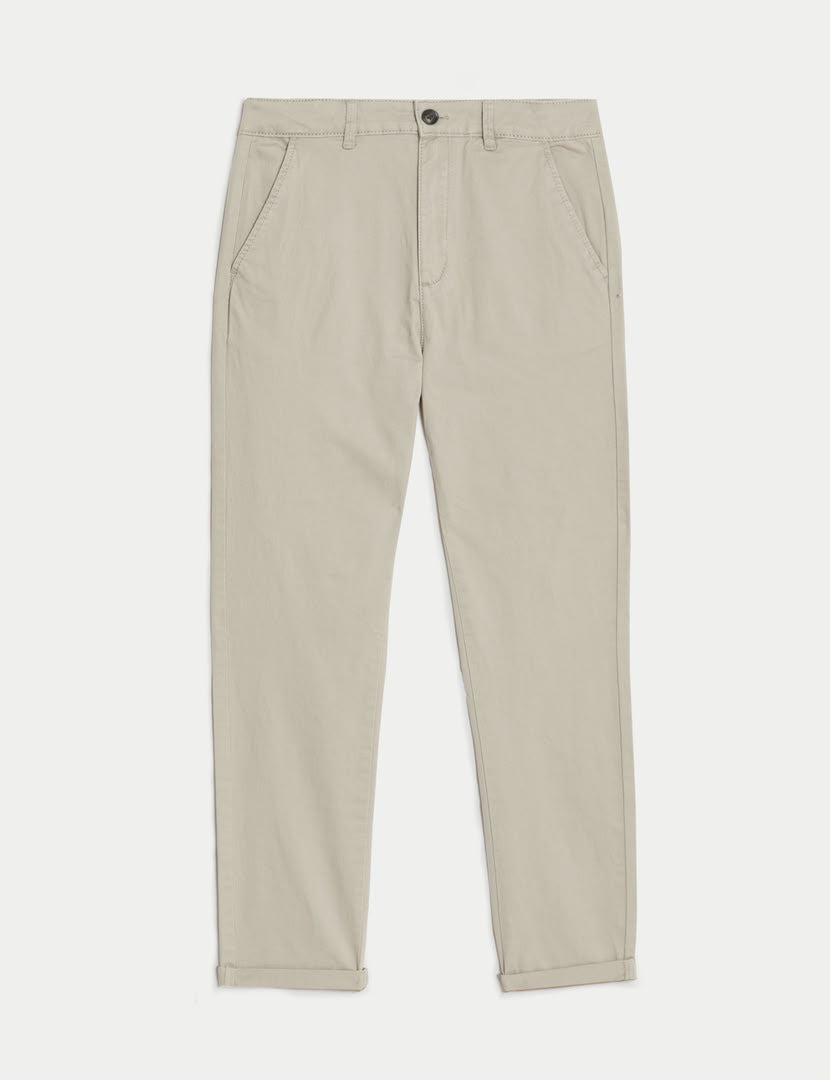 Cotton Rich Chinos - Light Stone