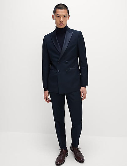 M&S Slim Fit Double Breasted Tuxedo Suit Set