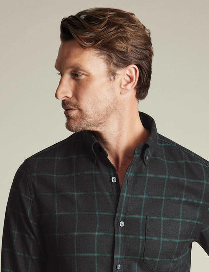 Non-Iron Twill Check Slim Fit Shirt