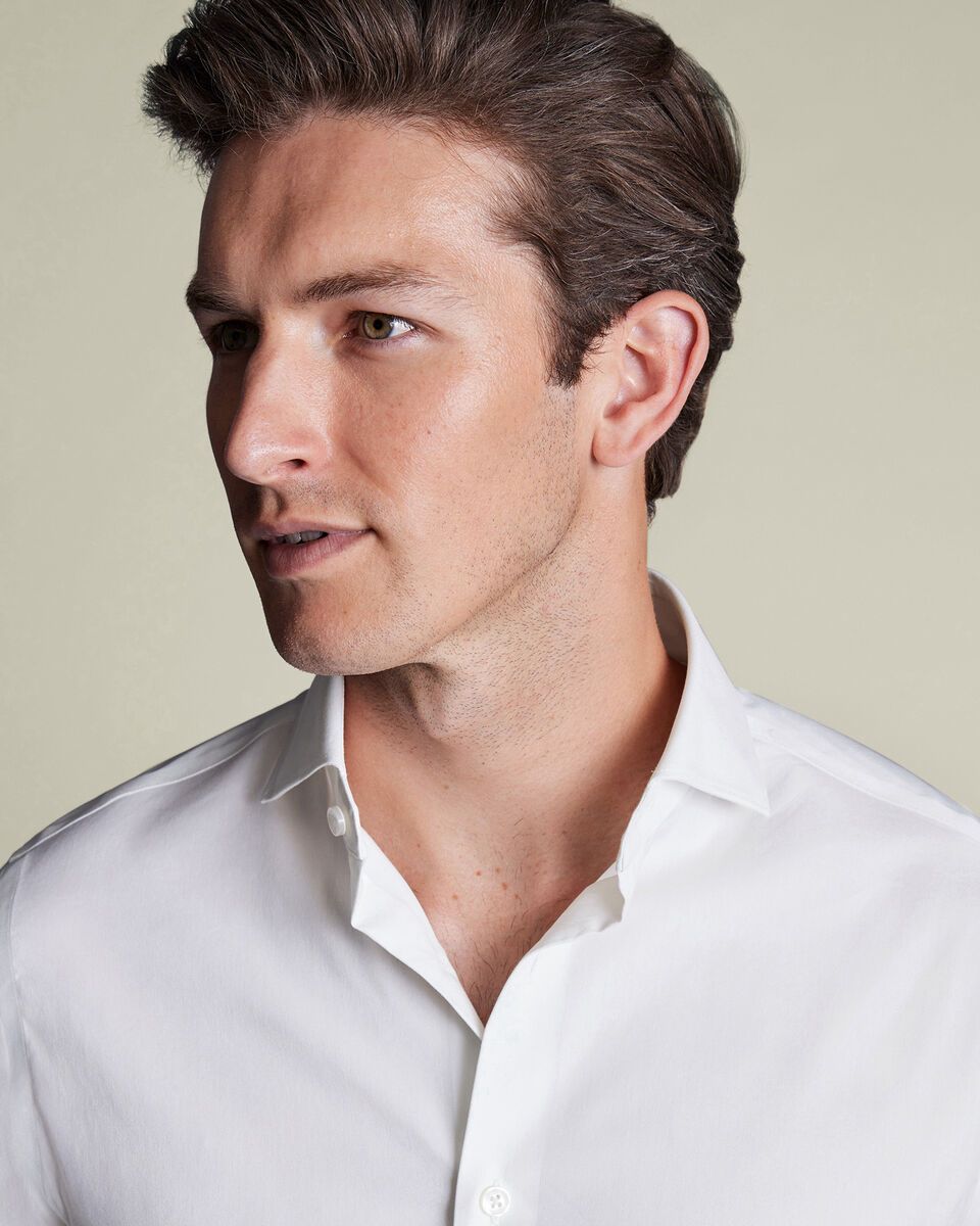 Non-Iron Performance Twill Classic Fit Shirt - White