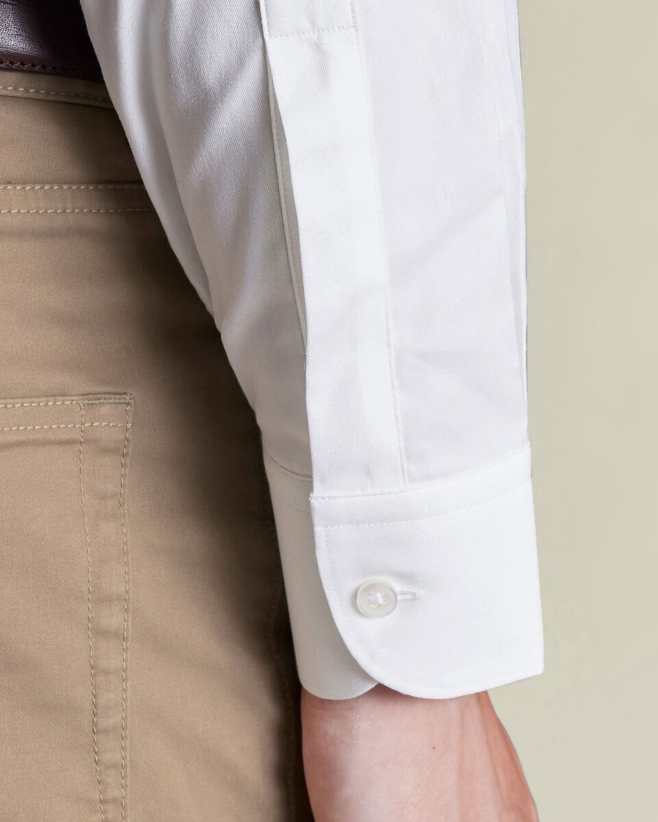 Non-Iron Performance Twill Classic Fit Shirt - White