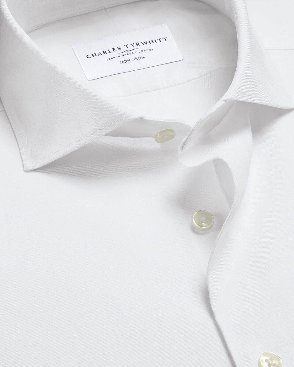 Non-Iron Performance Twill Classic Fit Shirt - White