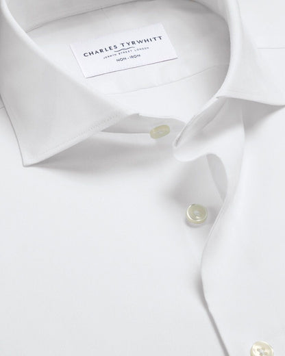 Non-Iron Performance Twill Classic Fit Shirt - White