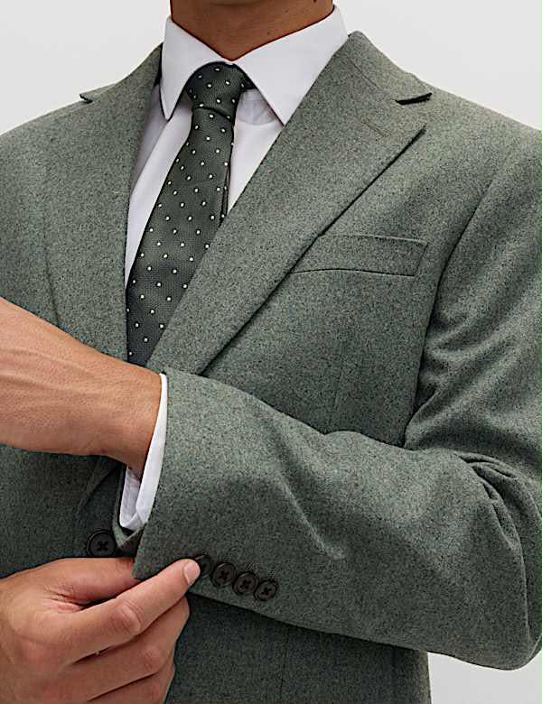 M&S 3 Piece Tailored Fit Italian Wool Rich Tweed Suit Set