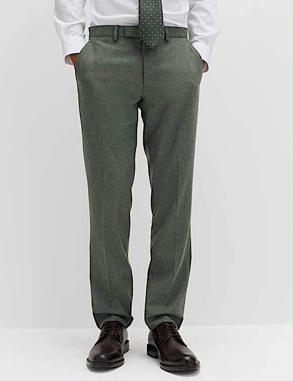 M&S 3 Piece Tailored Fit Italian Wool Rich Tweed Suit Set