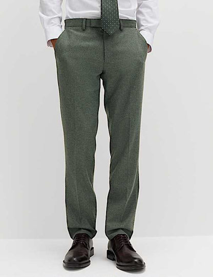 M&S 3 Piece Tailored Fit Italian Wool Rich Tweed Suit Set