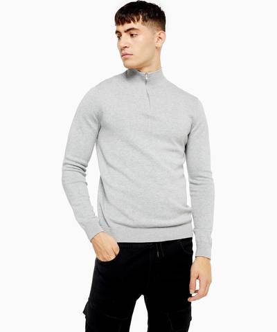 Zip Turtle Neck Sweat