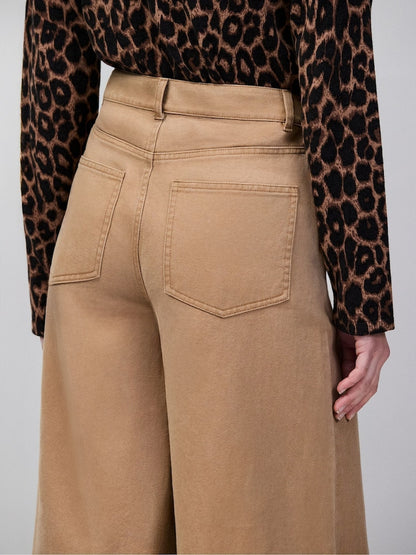 Ro&Zo Brown Wide Leg Jeans