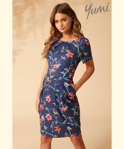 Floral Pocket Detail Dress