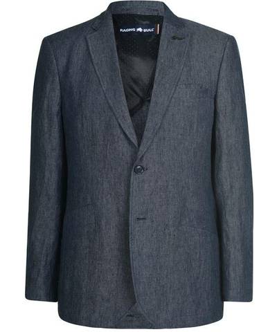 Blue Linen Blazer