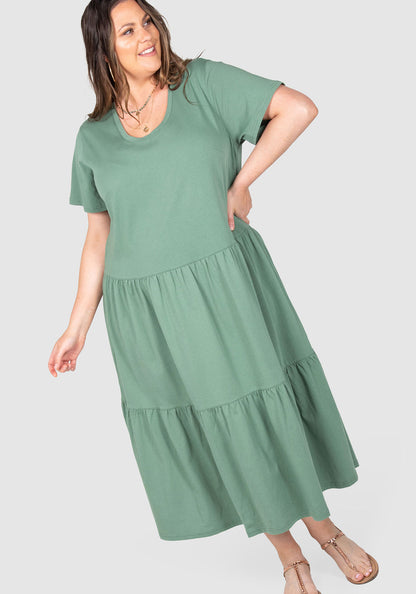 Lana Knit Tiered Dress