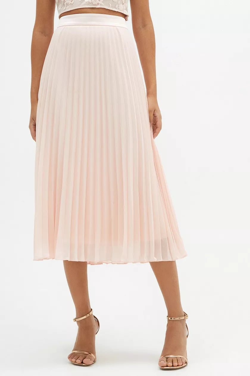 Pleated Midi Skirt