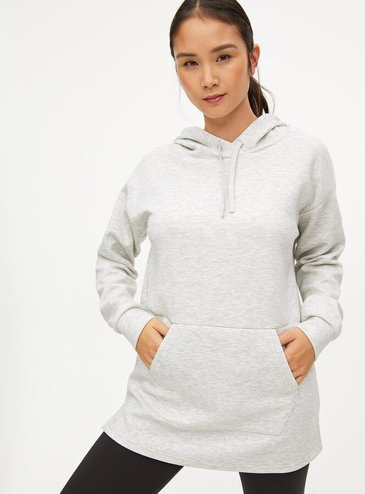 Active Grey Marl Oversized Scuba Hoodie