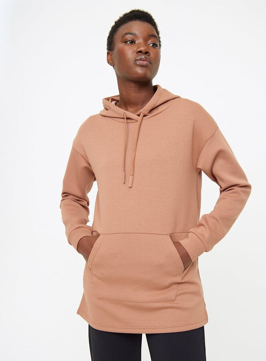 Neutral Oversized Scuba Hoodie