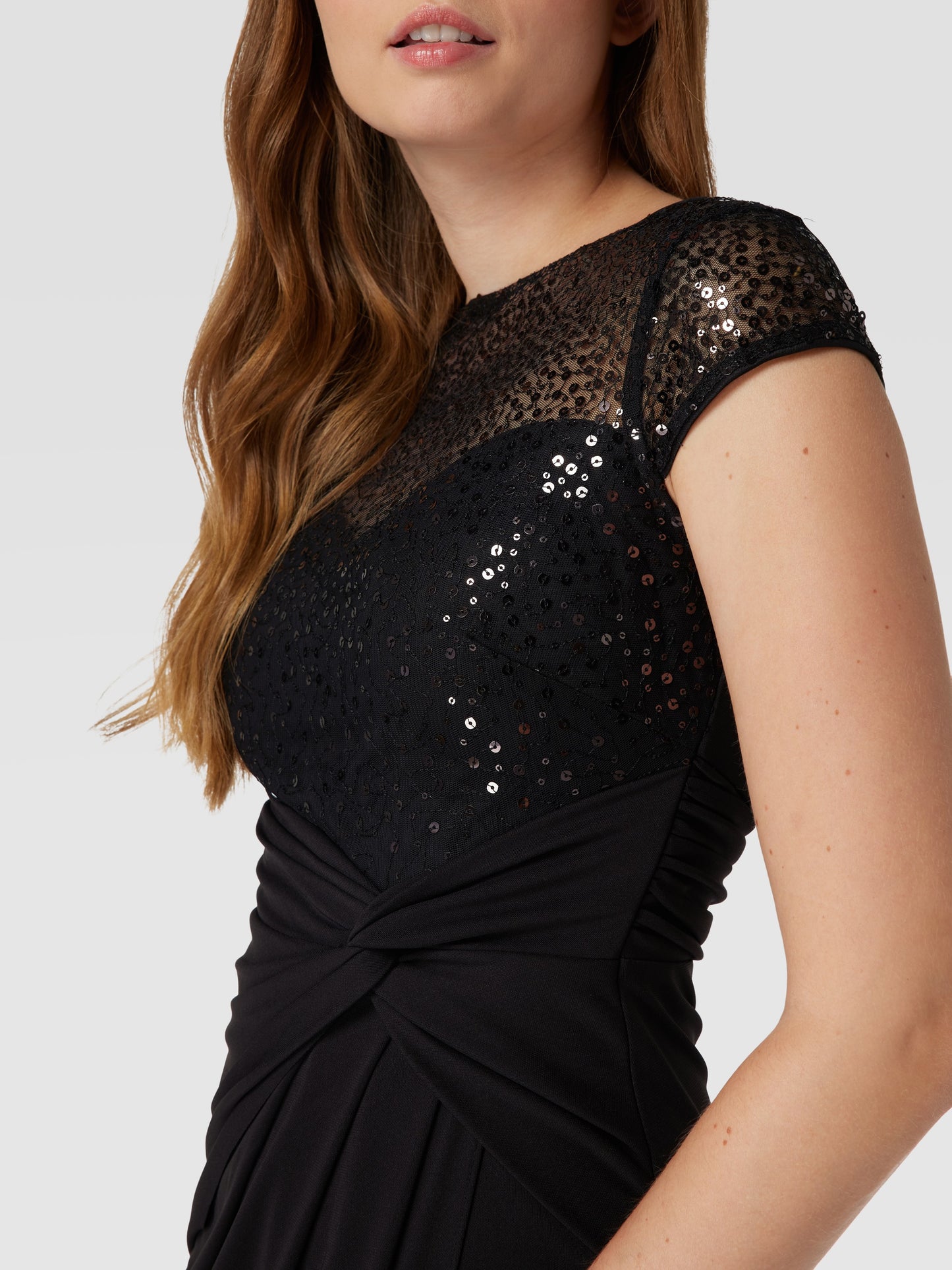 Black Sequin Cocktail Dress