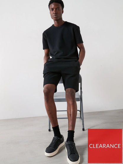 Very Man Textured Ottoman Shorts - Black