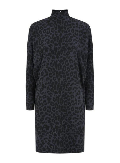 Leopard Ponte Batwing Dress